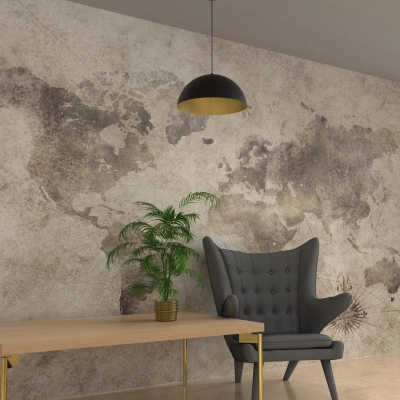 lafabryka.pl Lampa wisząca BETA BLACK/GOLD 1xE27 45cm MLP7973 Milagro